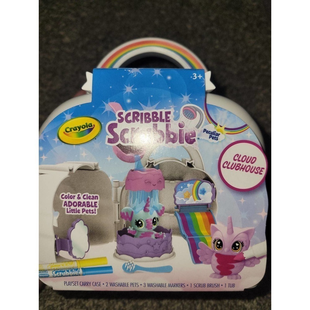 Scribble scrubbie Color And Clean Pets Cloud Clubhouse Toy NEW